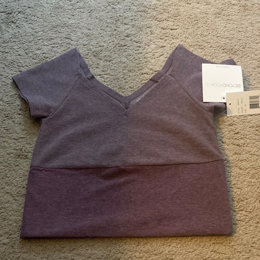 Beyond yoga crop tee